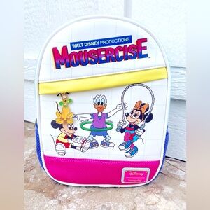 NWT Mousercise Loungefly  back pack .bright and fun colors